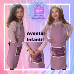 avental infantil personalizado