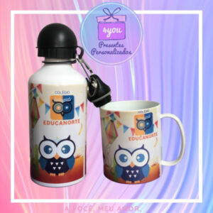 Kit caneca+squeeze