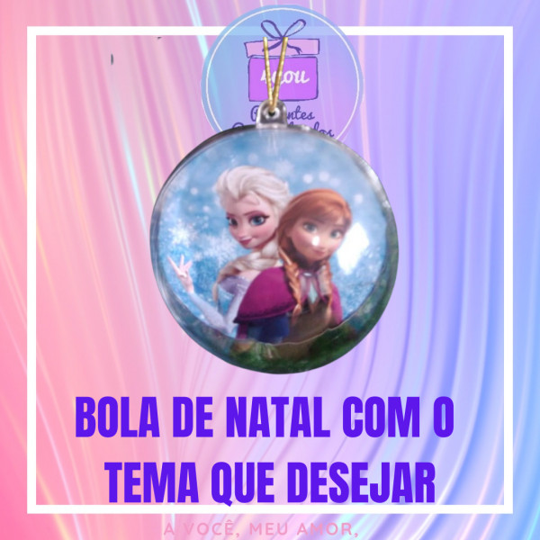 Bolinha de arvore de natal personalizada