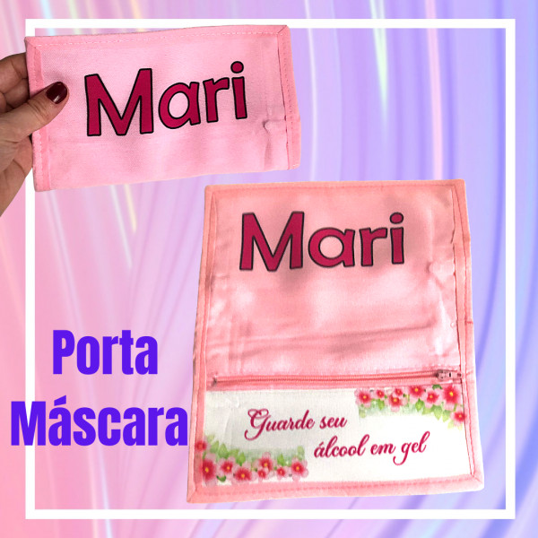 porta mascara com nome