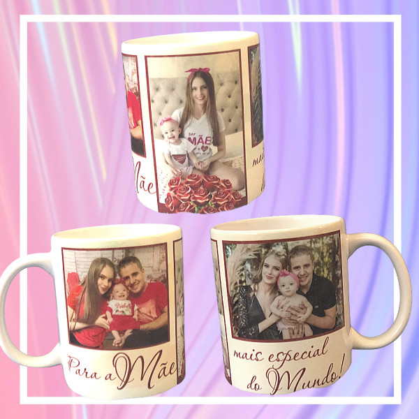 caneca com foto - dia das mães