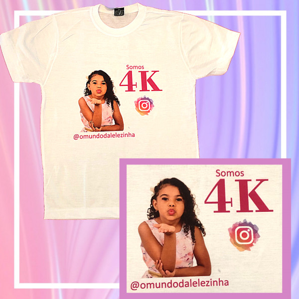 Camiseta K - comemoração seguidores Instagram