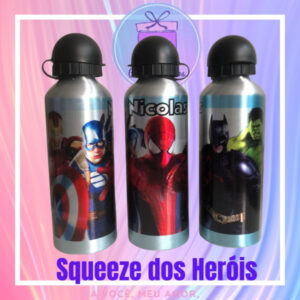 squeeze personalizado - homem aranha